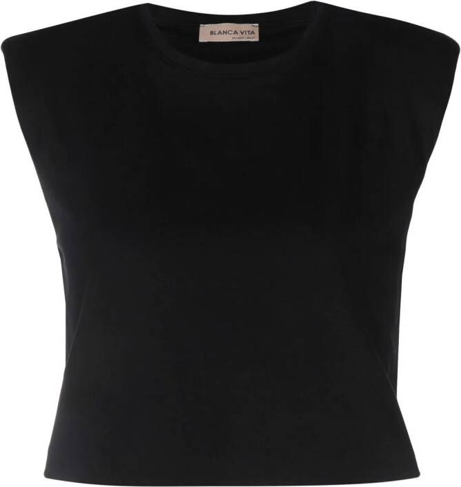 Blanca Vita Cropped top Zwart