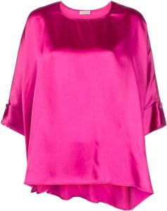 Blanca Vita Gedrapeerde blouse Roze