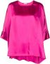 Blanca Vita Gedrapeerde blouse Roze - Thumbnail 1