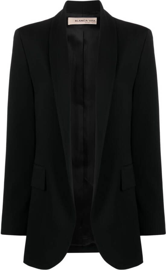 Blanca Vita Oversized blazer Zwart