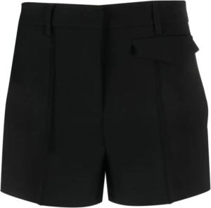 Blanca Vita Geplooide shorts Zwart