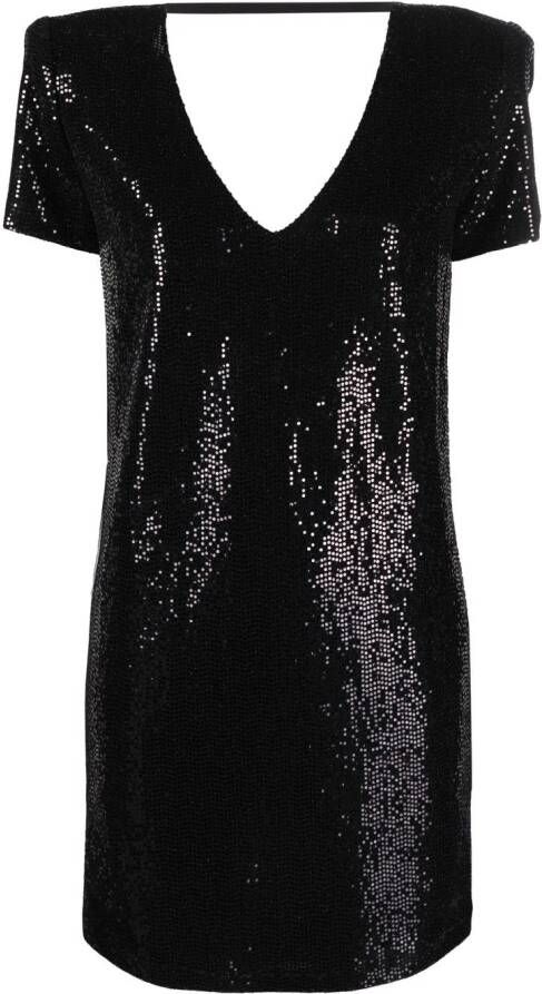 Blanca Vita Jurk verfraaid met pailletten Zwart