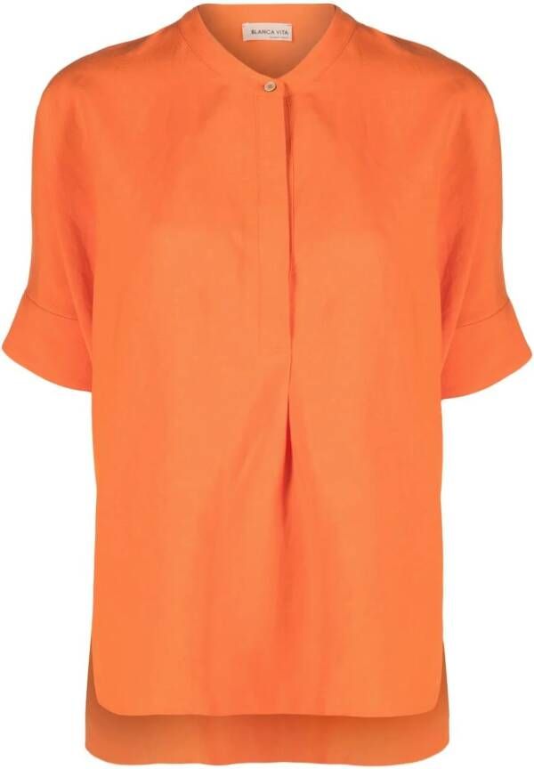 Blanca Vita Linnen blouse Oranje