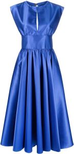Blanca Vita Midi-jurk met open rug Blauw