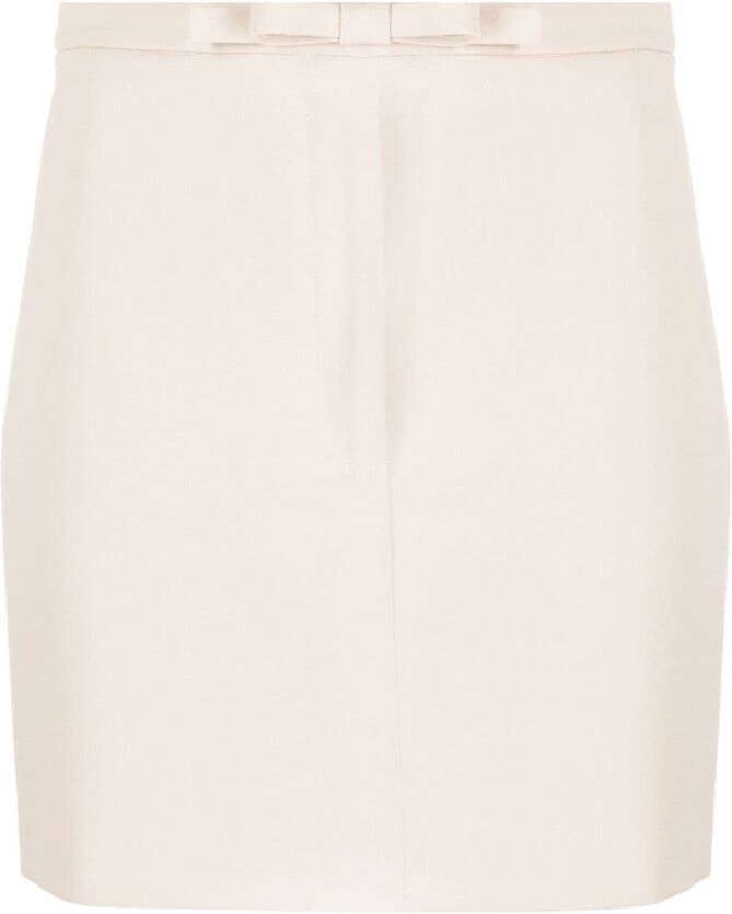 Blanca Vita Rok met strikdetail Beige