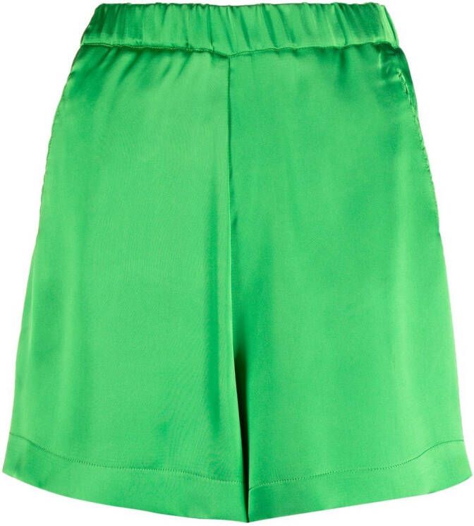 Blanca Vita Satijnen shorts Groen