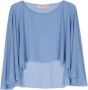 Blanca Vita Semi-doorzichtige blouse Blauw - Thumbnail 1