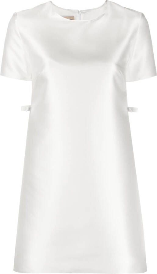 Blanca Vita Mini-jurk met korte mouwen Wit