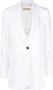 Blanca Vita Blazer met enkele rij knopen Wit - Thumbnail 1