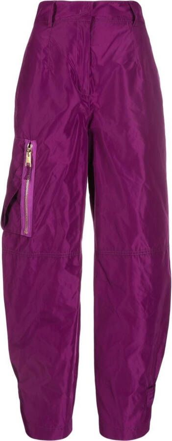 Blanca Vita Broek met toelopende pijpen Paars