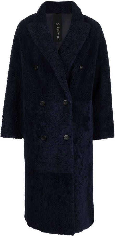 Blancha Lammy coat Blauw