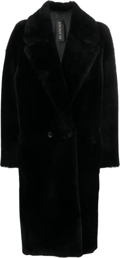 Blancha Lammy coat Zwart