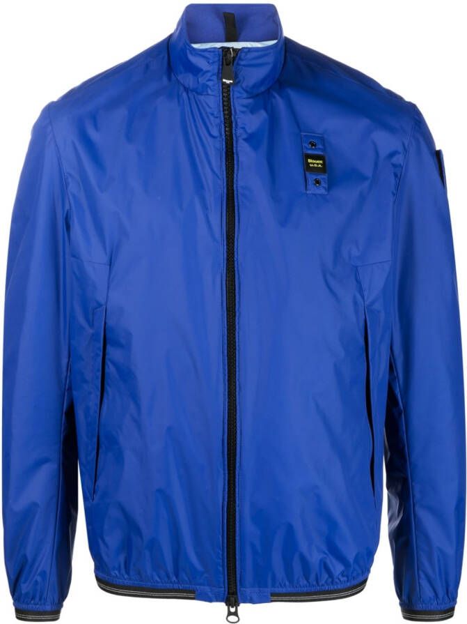 Blauer Jack met logopatch Blauw