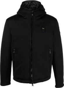 Blauer padded zip-up jacket Zwart