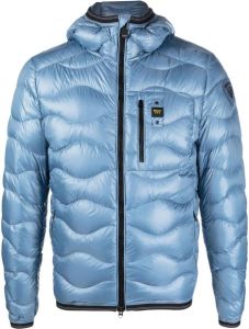Blauer quilted hooded jacket Blauw