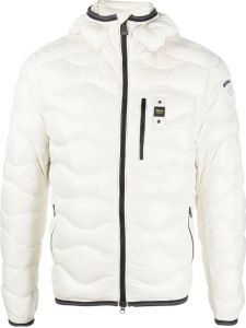 Blauer quilted hooded jacket Wit