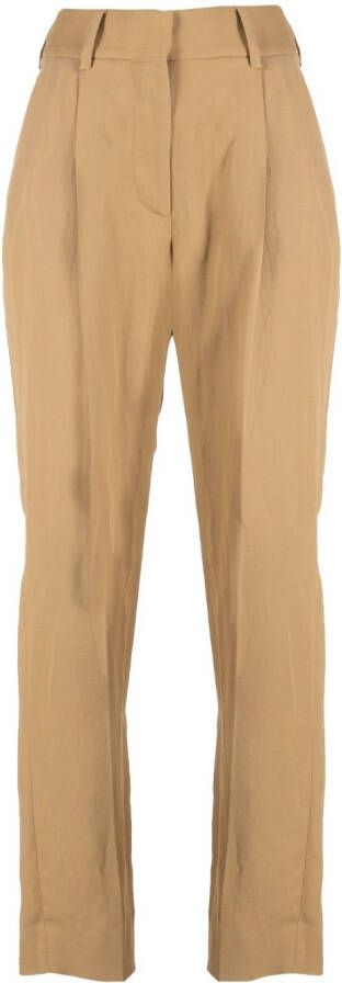 Blazé Milano Pantalon met geplooid detail Bruin