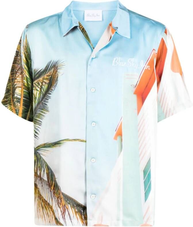 BLUE SKY INN Overhemd met grafische print Zwart