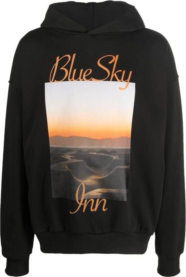 BLUE SKY INN Hoodie met logo Zwart