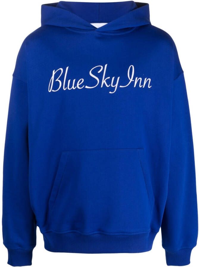 BLUE SKY INN Hoodie met logoprint Blauw