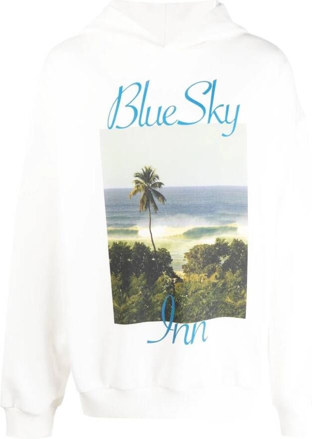 BLUE SKY INN Hoodie met print Wit