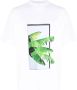 BLUE SKY INN T-shirt met bladprint Wit - Thumbnail 1