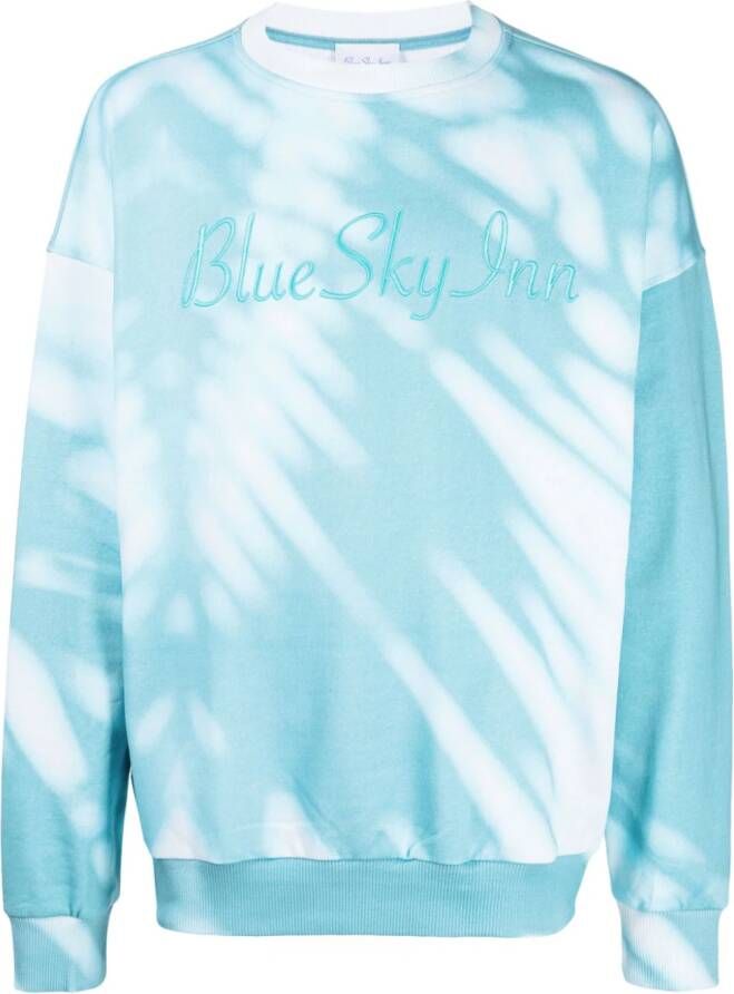 BLUE SKY INN Sweater met geborduurd logo Blauw