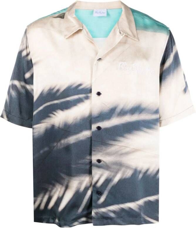 BLUE SKY INN Overhemd met geborduurd logo Blauw