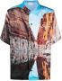 BLUE SKY INN Overhemd met geborduurd logo Blauw - Thumbnail 1
