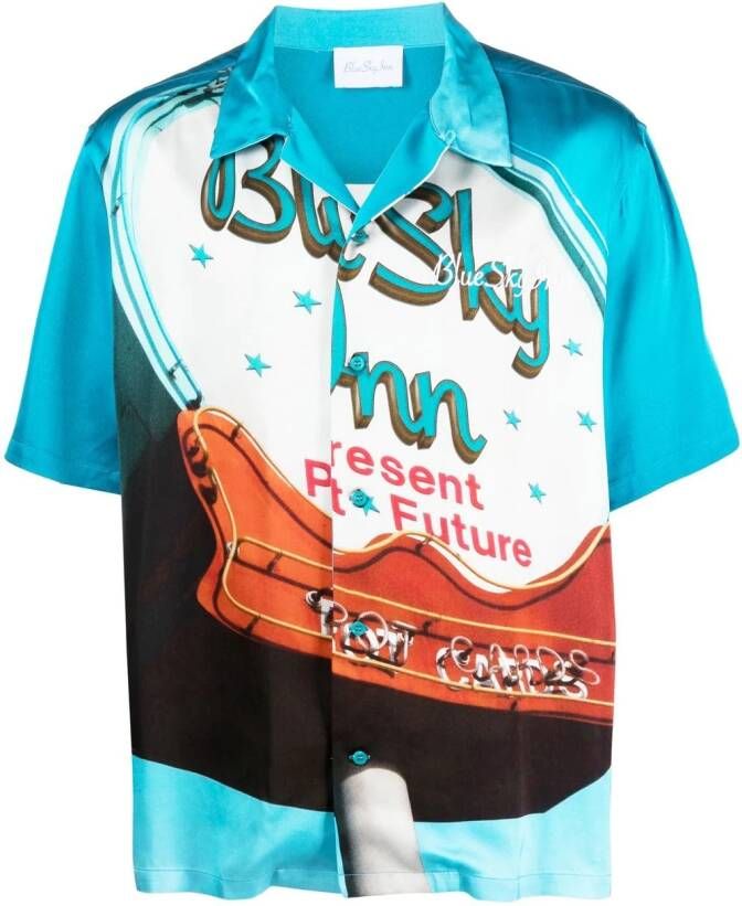 BLUE SKY INN Overhemd met print Blauw