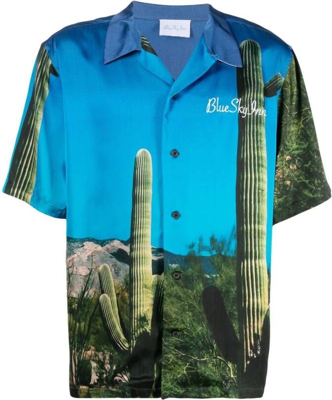 BLUE SKY INN Overhemd met print Blauw