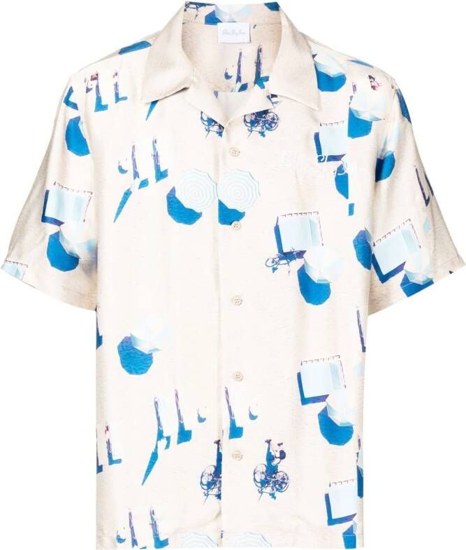 BLUE SKY INN Overhemd met print Bruin
