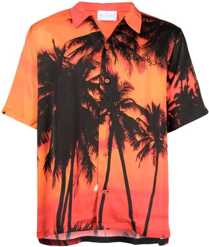 BLUE SKY INN Overhemd met print Oranje