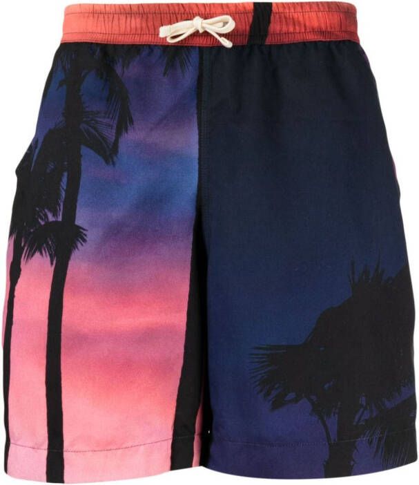 BLUE SKY INN Shorts met print Blauw