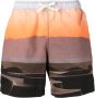 BLUE SKY INN Shorts met grafische print Bruin - Thumbnail 1