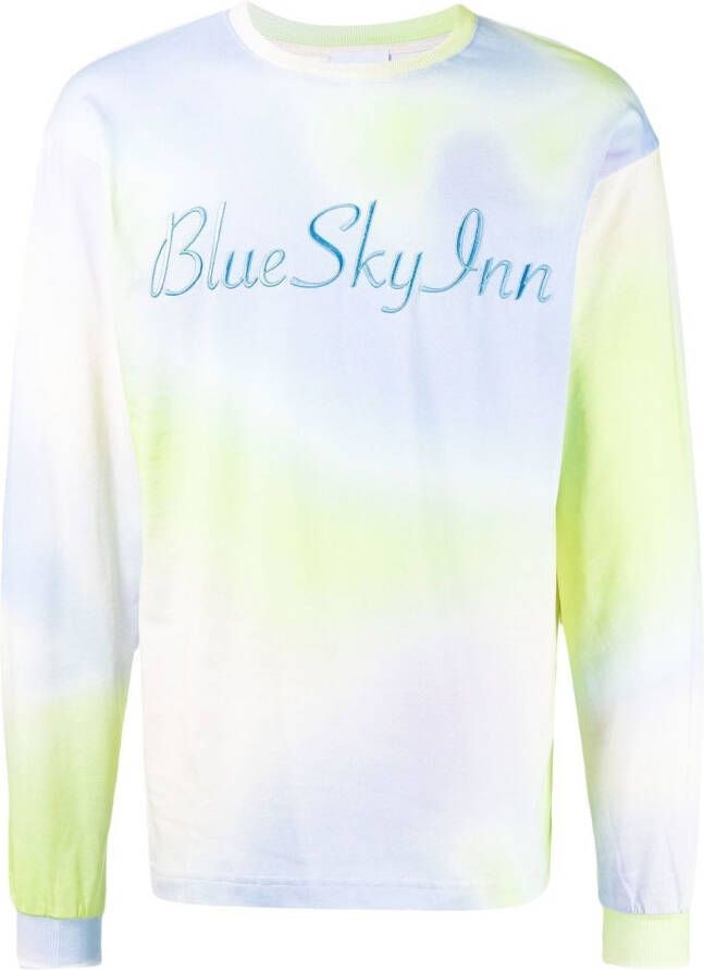 BLUE SKY INN T-shirt met geborduurd logo Blauw