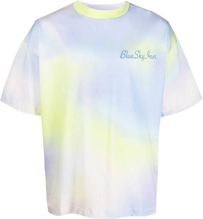 BLUE SKY INN T-shirt met logoprint Geel