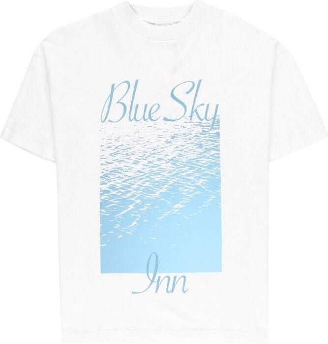 BLUE SKY INN T-shirt met print Wit