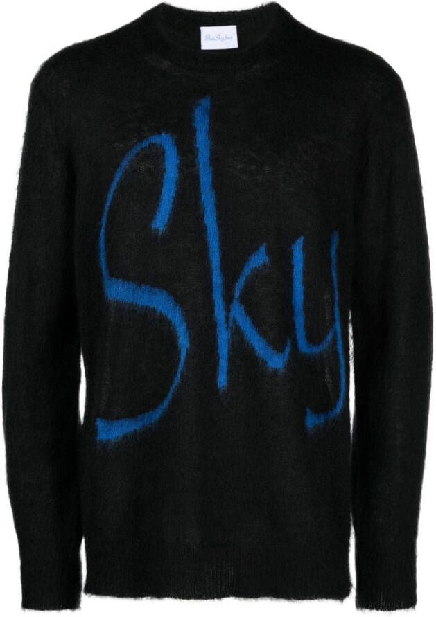 BLUE SKY INN Trui met logoprint Zwart