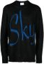 BLUE SKY INN Trui met logoprint Zwart - Thumbnail 1