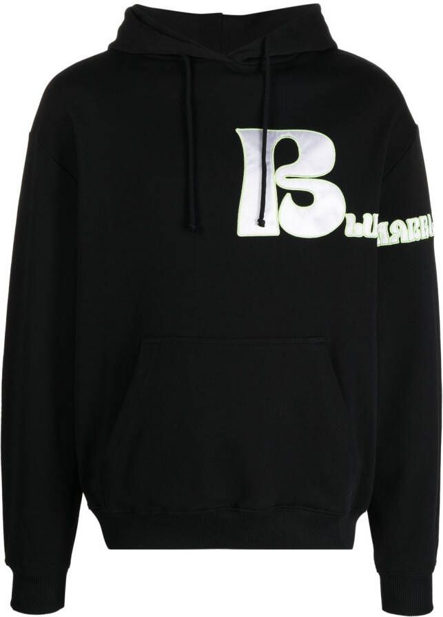 BLUEMARBLE Hoodie met logoprint Zwart