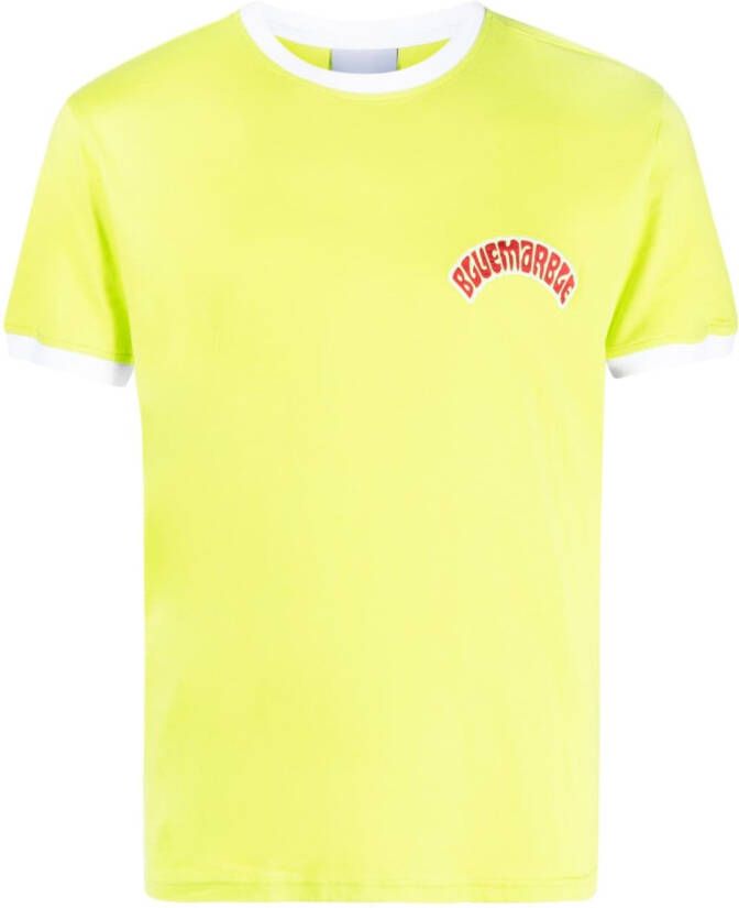 BLUEMARBLE T-shirt met logoprint Groen
