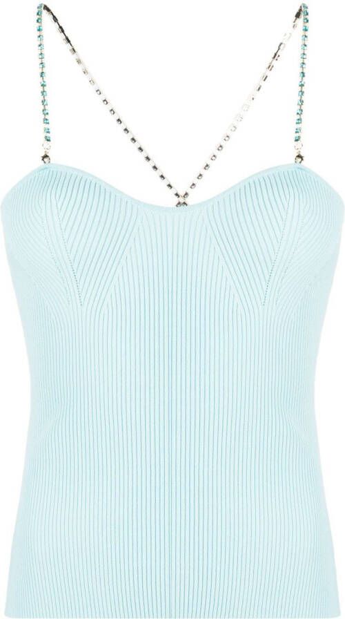 Blugirl Top verfraaid met kristallen Blauw