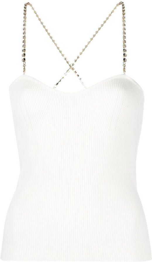 Blugirl Top verfraaid met kristallen Wit