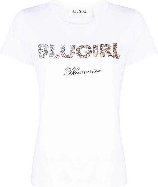 Blugirl T-shirt met logo Wit