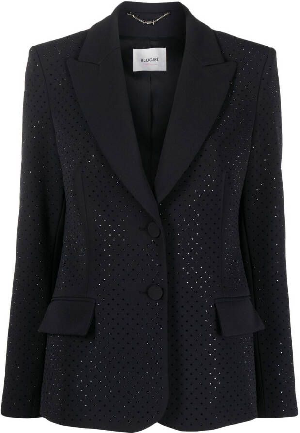 Blugirl Blazer met enkele rij knopen Zwart