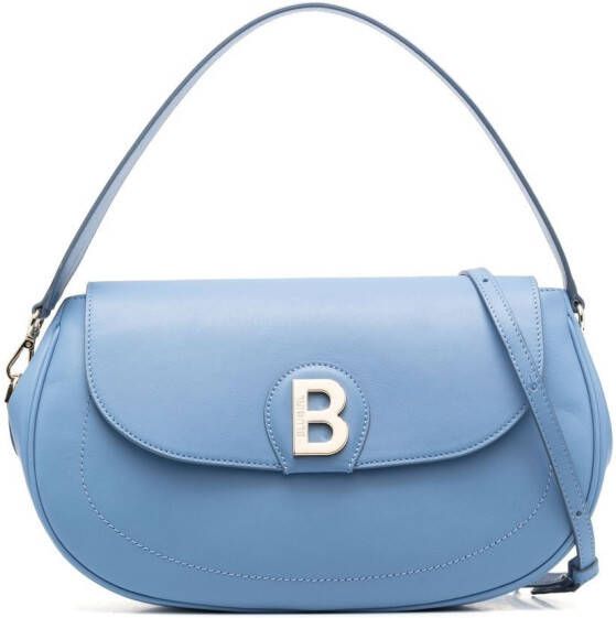Blugirl Schoudertas met logo Blauw