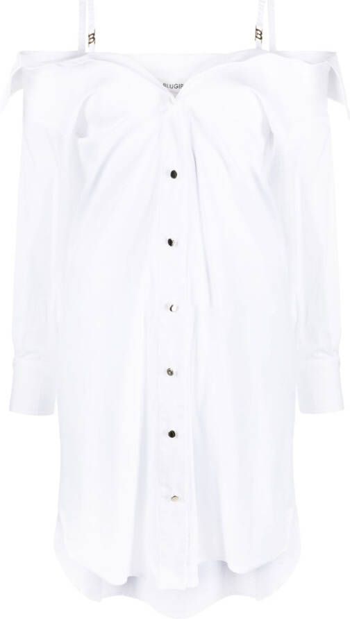 Blugirl Off-shoulder blousejurk Wit