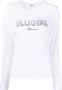 Blugirl T-shirt met logoprint Wit - Thumbnail 1
