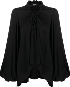 Blumarine Asymmetrische blouse Zwart